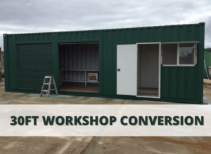 Read more about the article 30 Ft Workshop made From Shipping Container
