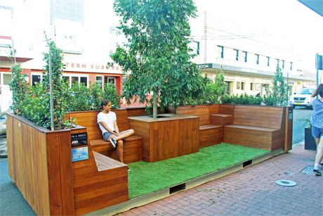 shipping container parklets