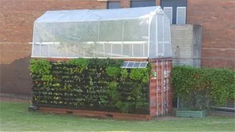 shipping container greenhouse
