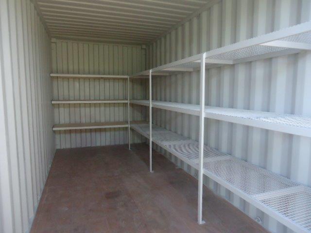 shipping container shelves